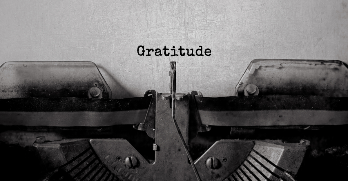 Adopting an Attitude of Gratitude