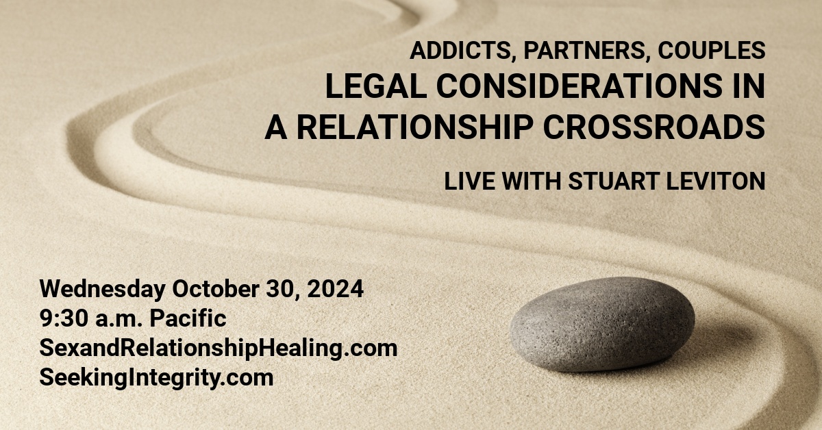 One Time Only Webinar: Legal Considerations when Facing a Relationship Crossroads