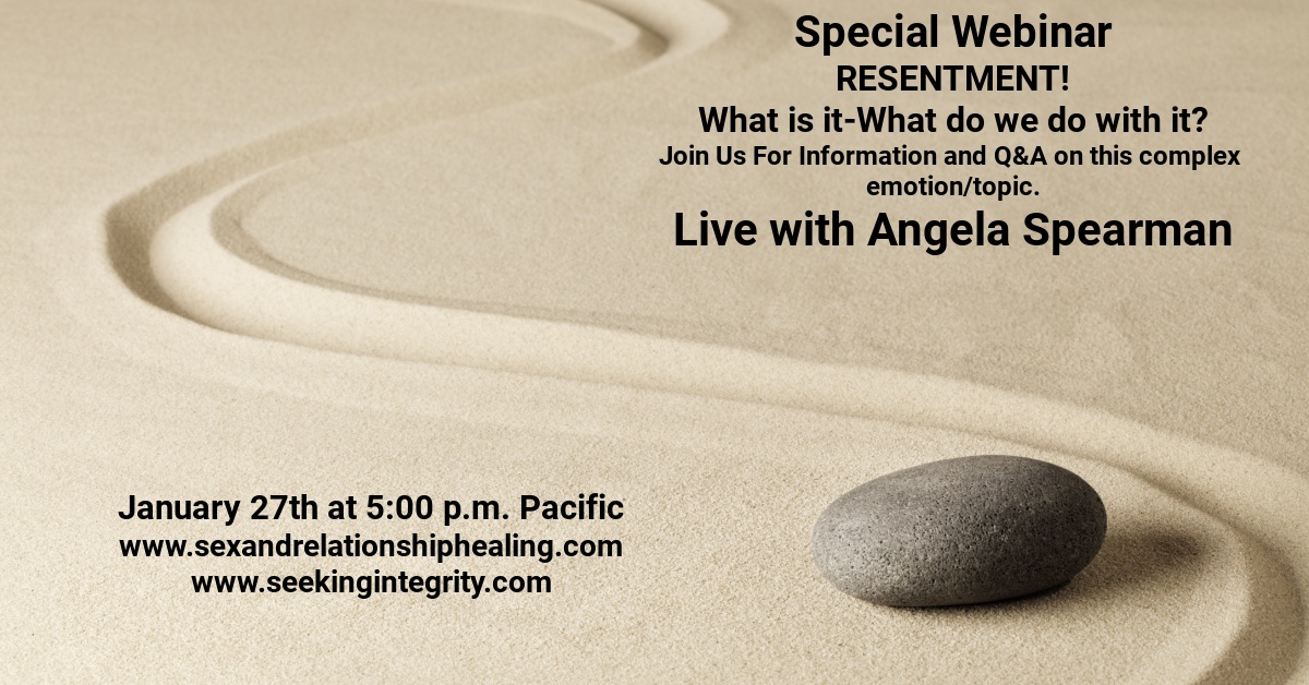 Special Event: Webinar on Resentments with Angela Spearman